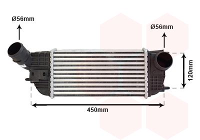 VAN WEZEL Интеркулер 40004362